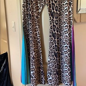 Crazy Train Leopard/Serape bell bottoms.